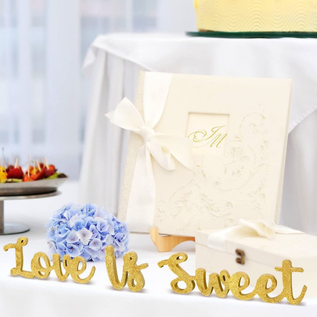 Love Is Sweet Table Decor Hollow Love Sign Wooden Love Is Sweet Sign For Dessert Table Freestanding Love Wood Sign Love Is Sweet