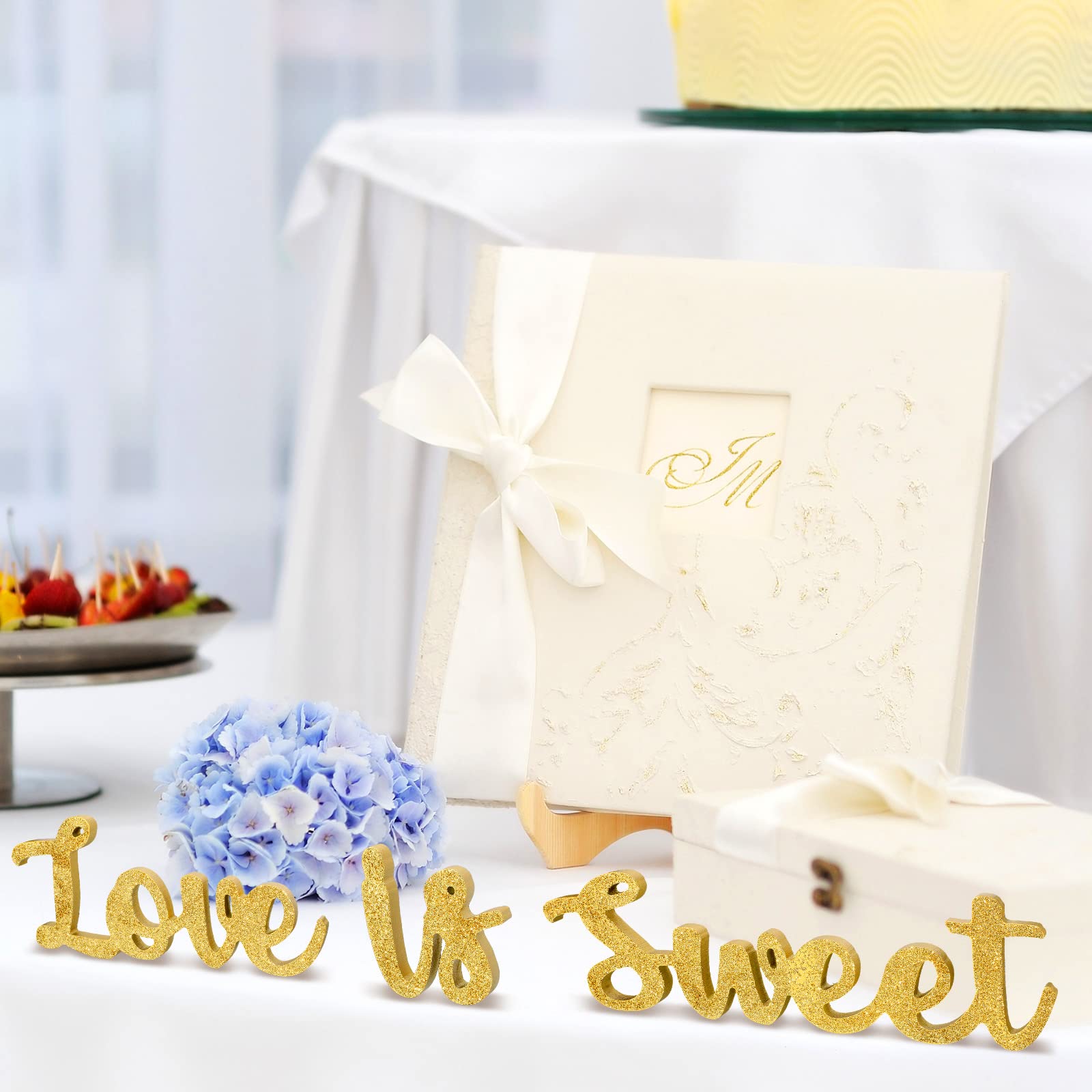 Love Is Sweet Table Decor Hollow Love Sign Wooden Love Is Sweet Sign For Dessert Table Freestanding Love Wood Sign Love Is Sweet