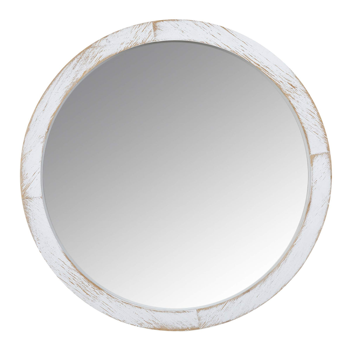 Stratton Home Decor S36904 Mirror, 20.00 X 2.25 X 20.00, White