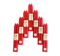 Lacaser Natural Beeswax Red Taper Candles Bulk Pack of 14 pcs, Unscented Red Long Candlesticks 9 Inches Each, Burning Time 4 Hou