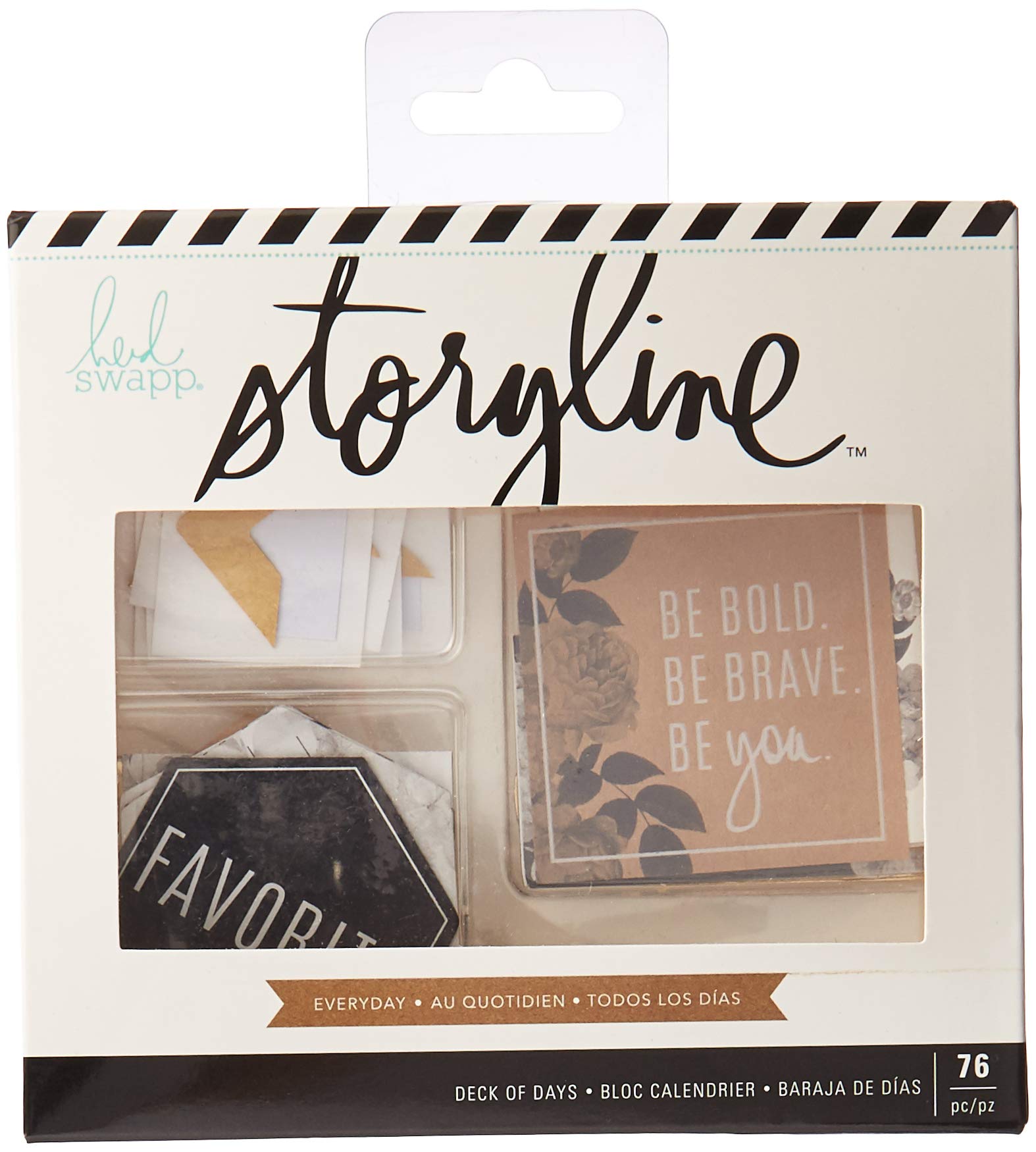 Heidi Swapp 313400 Deck Of Days Storyline-Everyday (76 Pieces), Multi
