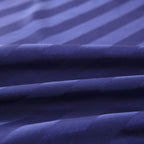 Satin-Silk Sheets Twin Size Bed Set, Navy Blue Soft Cooling Deep Pocket Sheets, Hypoallergenic, Wrinkle And Fade Resistant Beddi