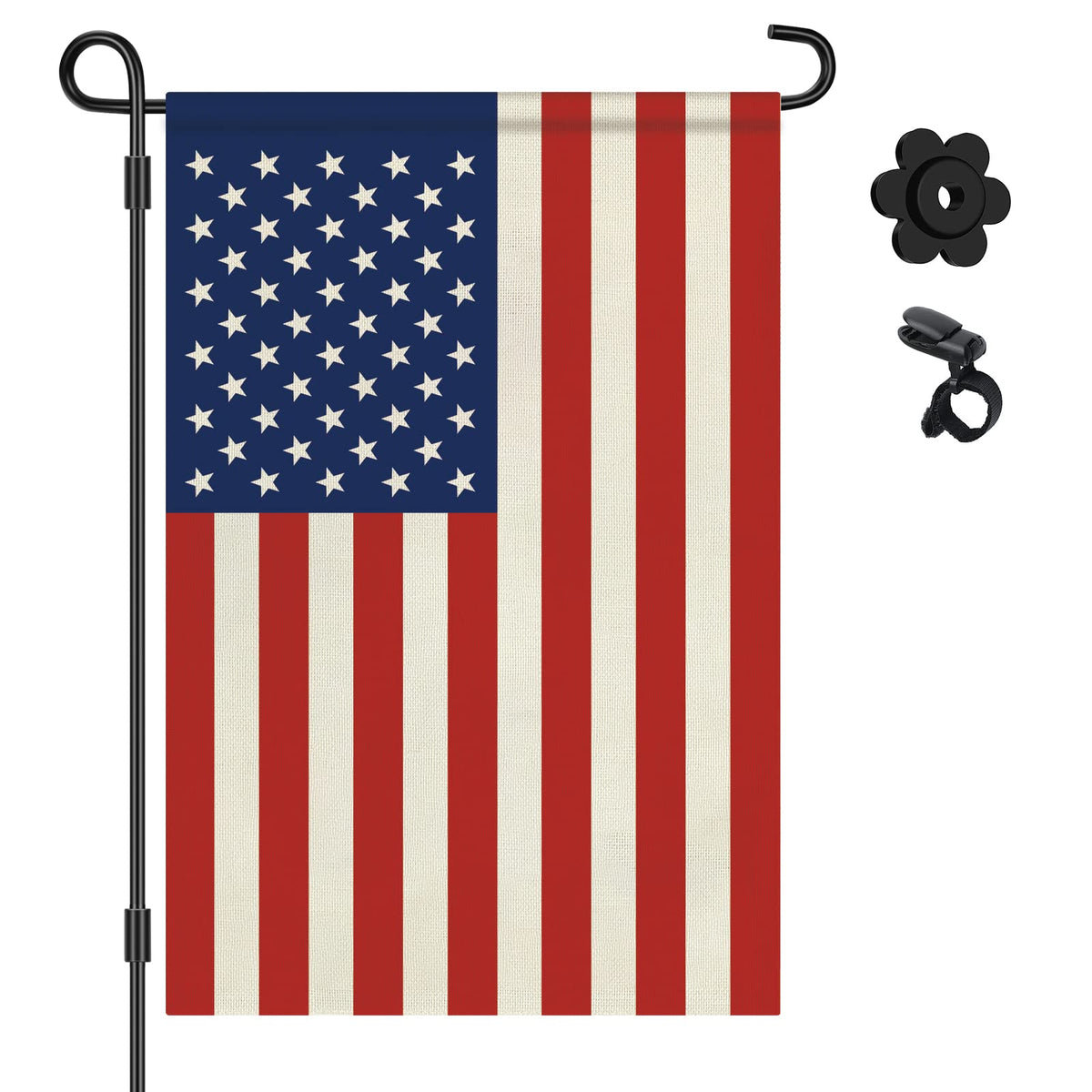 Hoosun Double Sided American Garden Flag, Usa United States Decorative Garden Flags - Weather Resistant & Double Sided - 12 X 18