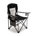 SUNNYFEEL Oversized Folding Camping Chair 500 LBS Heavy Duty Lawn Chairs for Adults Black Portable Folding with Armrest, Cup Hol