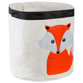 E-Living Store Collapsible Storage Bin Basket for Bedroom, Nursery, Playroom and More 17x18 Diameter - Fox