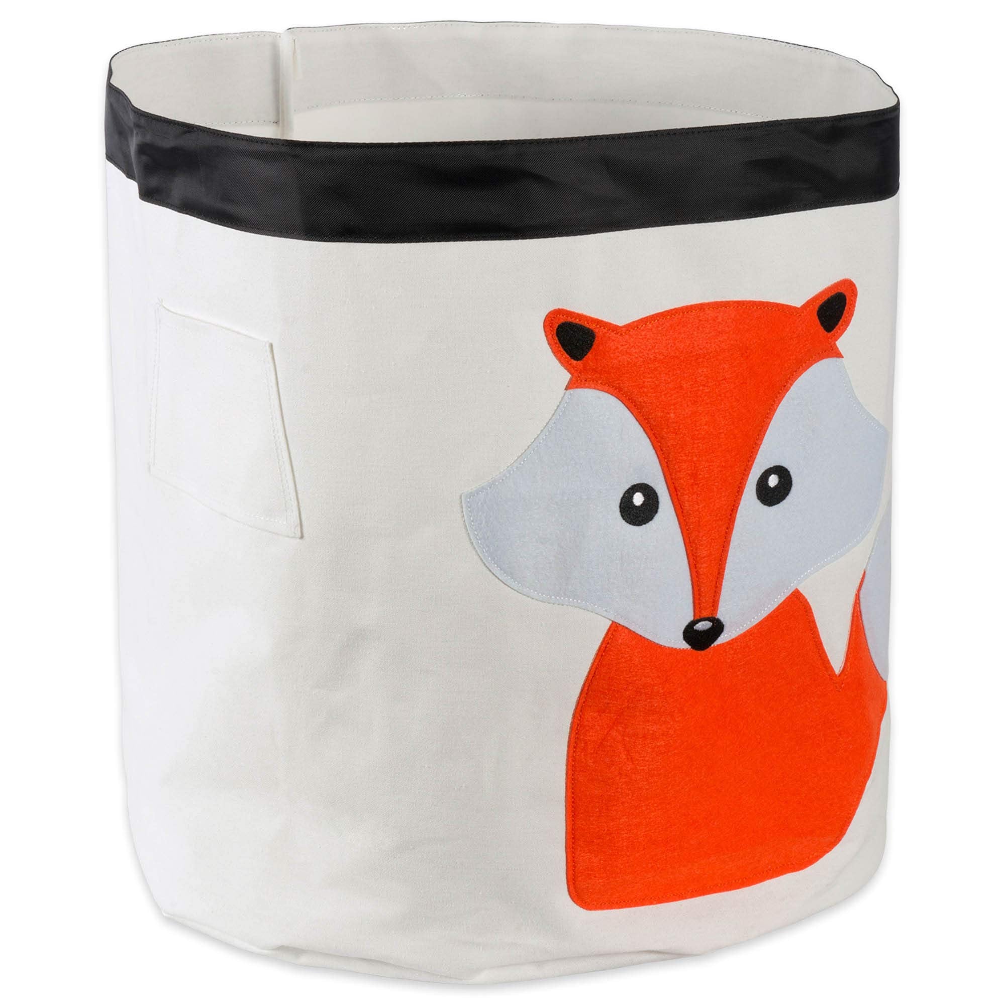 E-Living Store Collapsible Storage Bin Basket for Bedroom, Nursery, Playroom and More 17x18 Diameter - Fox
