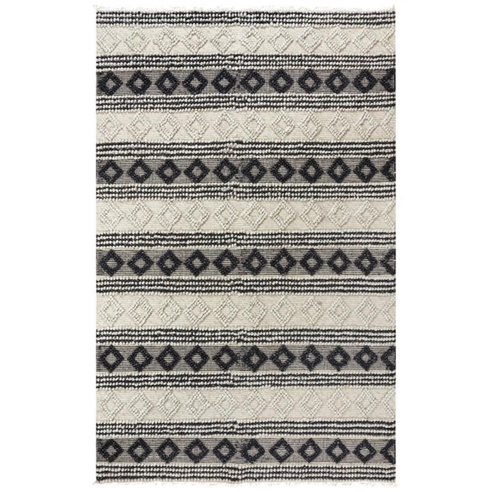 Rizzy Home Alora Decor Sun 5' X 7'6" Geometric/Stripe Ivory/Blue Woven Area Rug