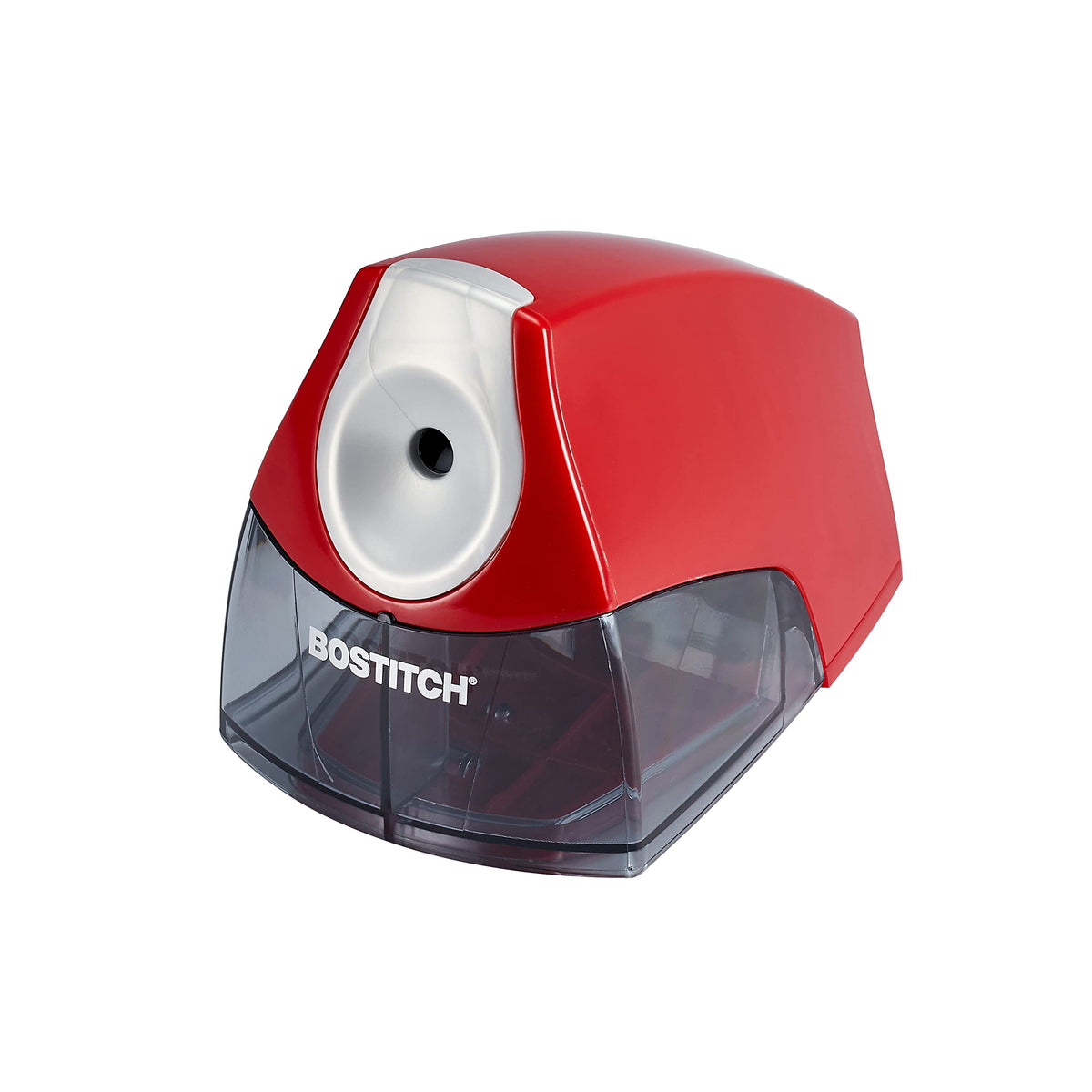 Bostitch Office Personal Electric Pencil Sharpener, Powerful Stall-Free Motor, High Capacity Shavings Tray, Red (Eps4-Red)