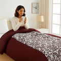 Swayam Double Bed Ac Comforter, 150 Gsm  Choco | Lightweight Mild Winter Blanket | 254 X 228 Cm | Health Layer Technology Preve