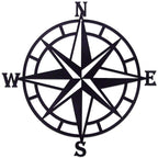Estart 11 Inches Metal Decorative Nautical Compass Wall Decor, Living Room Bedroom Office Porch Garden Patio Signs Wall Hanging