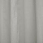 Madison Park Anna Sheers Shower Curtain, Textured Striped Accent Design, Modern Mid-Century Bathroom Decor, Machine Washable, Fabric Privacy Screen 72X72, Grey