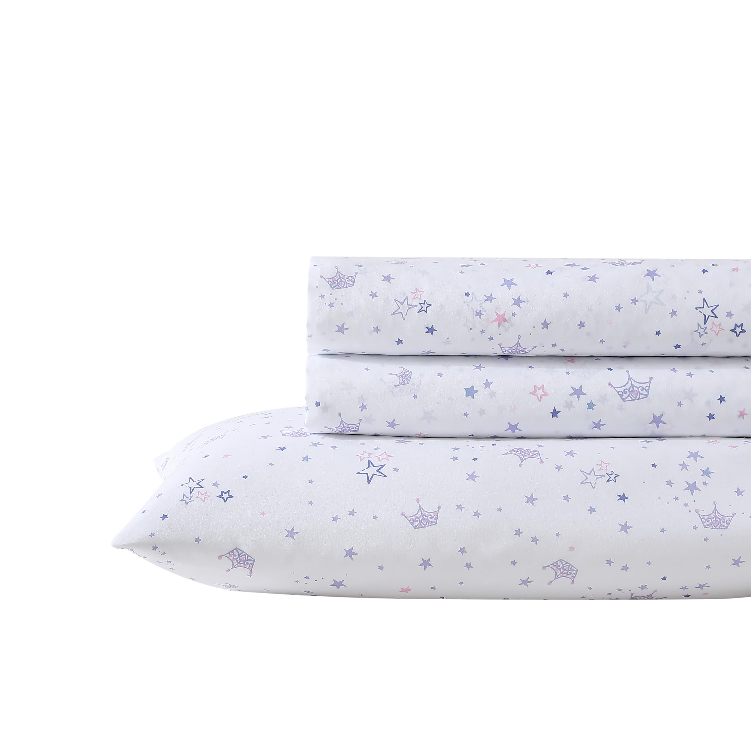 Laura Ashley Kids - Queen Sheet Set, Soft & Wrinkle-Resistant Toddler Bedding Set, Ideal Girl Room Essentials, Bed Sheets with M