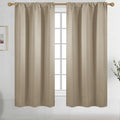 Diraysid Beige Blackout Curtains For Bedroom And Living Room Thermal Insulated Room Darkening Curtains Drapes, 42 X 63, 2 Panels