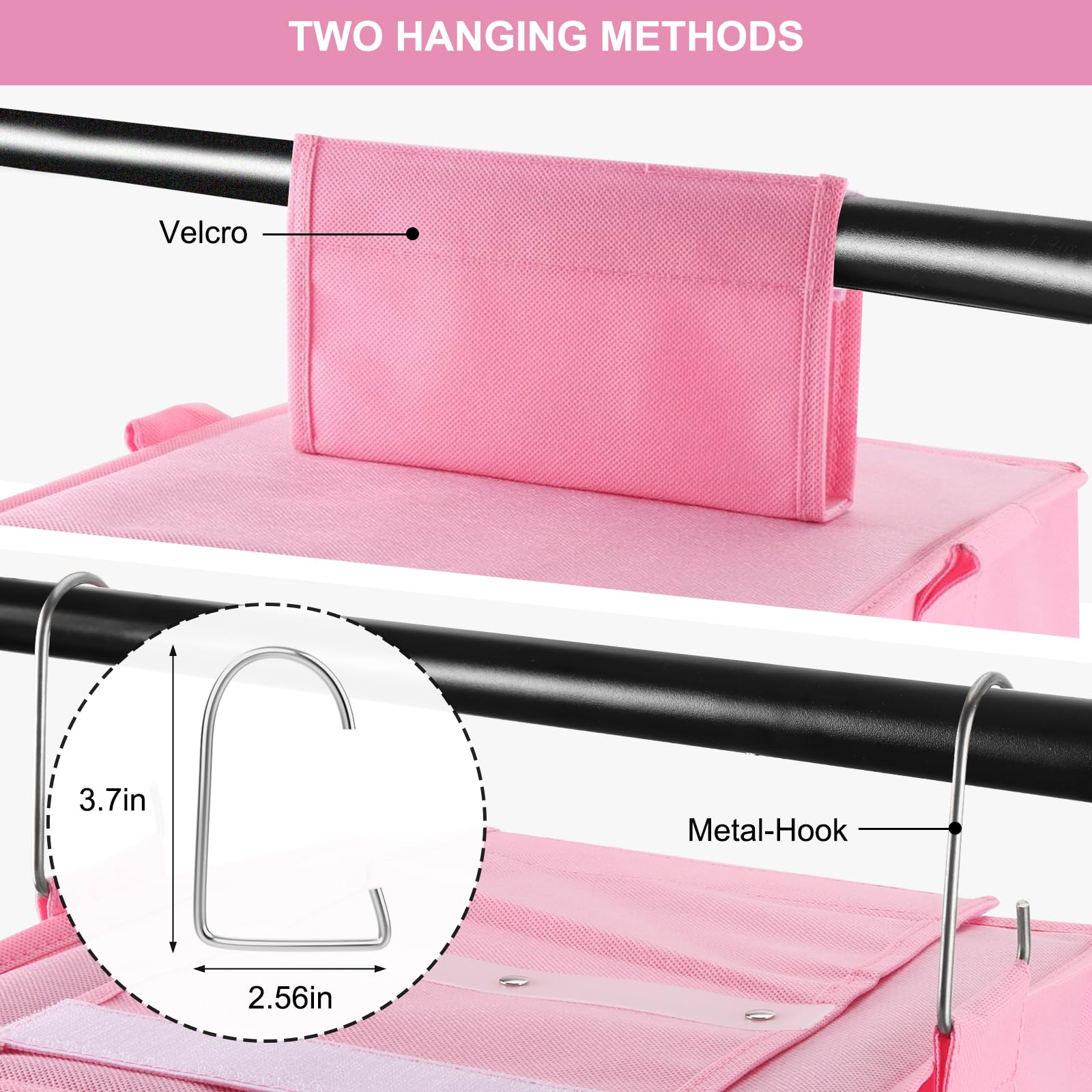 Fixwal 6-Shelf Weekly Clothes Organizer For Kids, Kids Daily Shelf Hanging Closet Organizer With 6 Side Pockets, Days Of The Wee