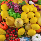 Jedfore Artificial Lemons Simulation Lifelike Small Lemons Fake Fruit For Home Kitchen Wedding Party Decoration Photography 12Pc