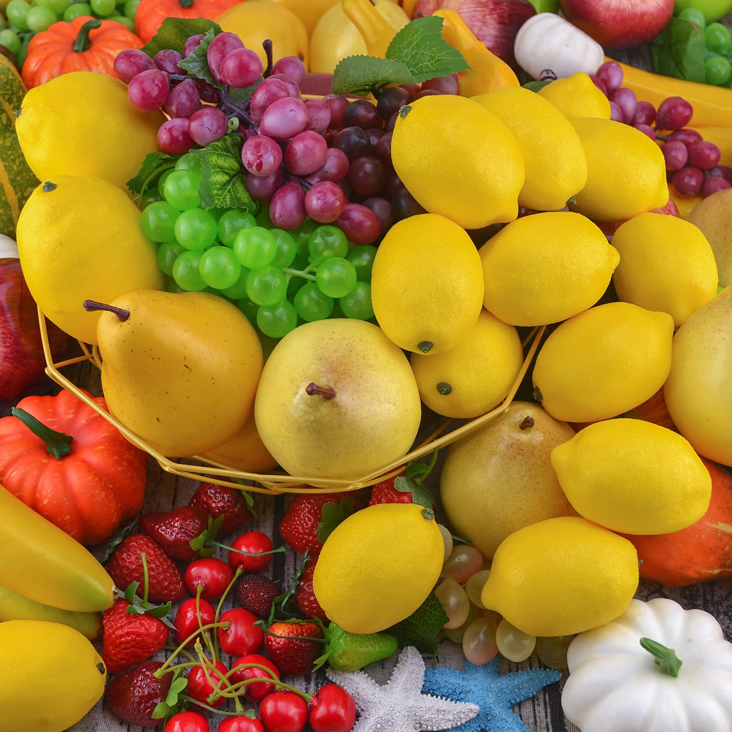 Jedfore Artificial Lemons Simulation Lifelike Small Lemons Fake Fruit For Home Kitchen Wedding Party Decoration Photography 12Pc
