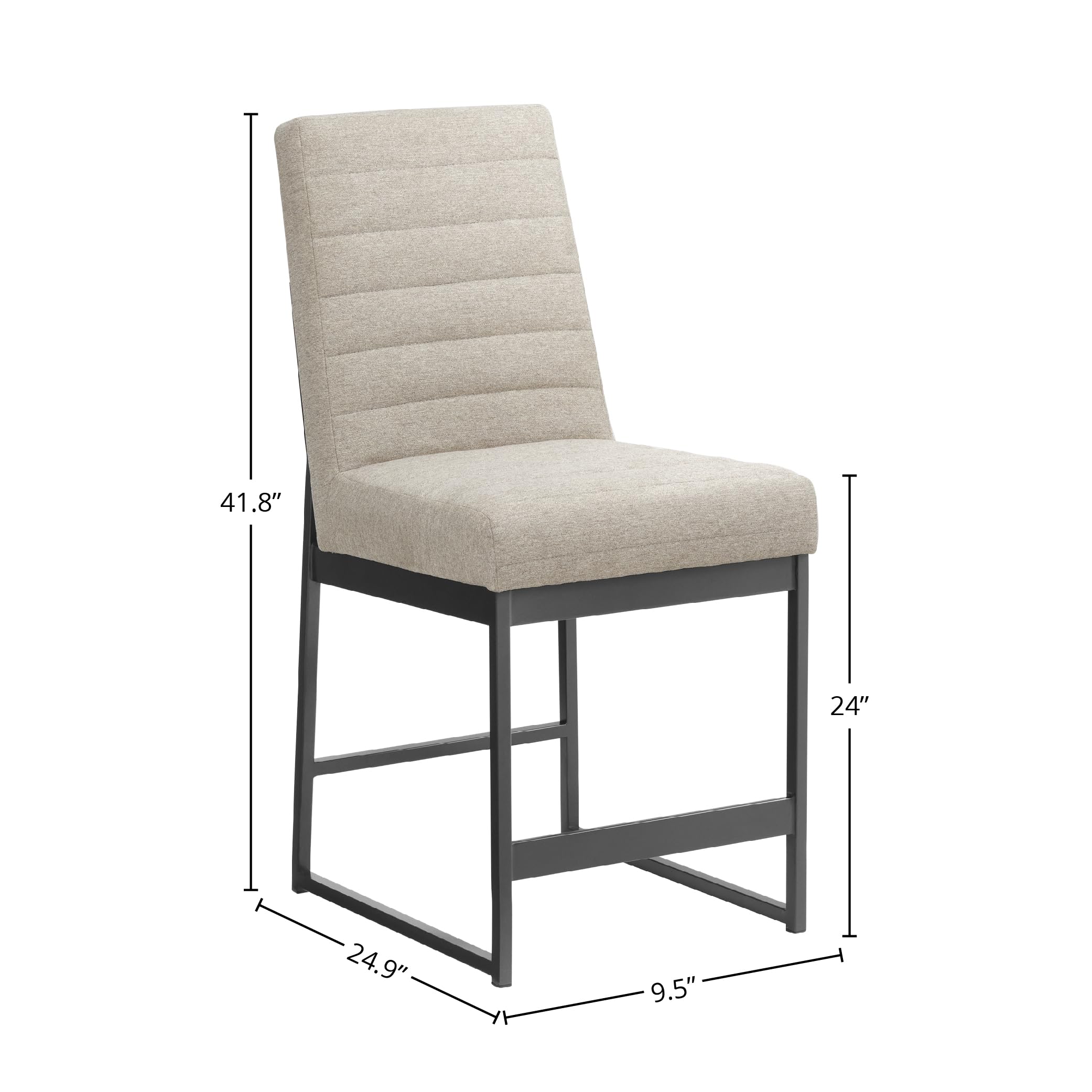 Eden Counter Stool, Upholstered Counter Stool(Set of 2)