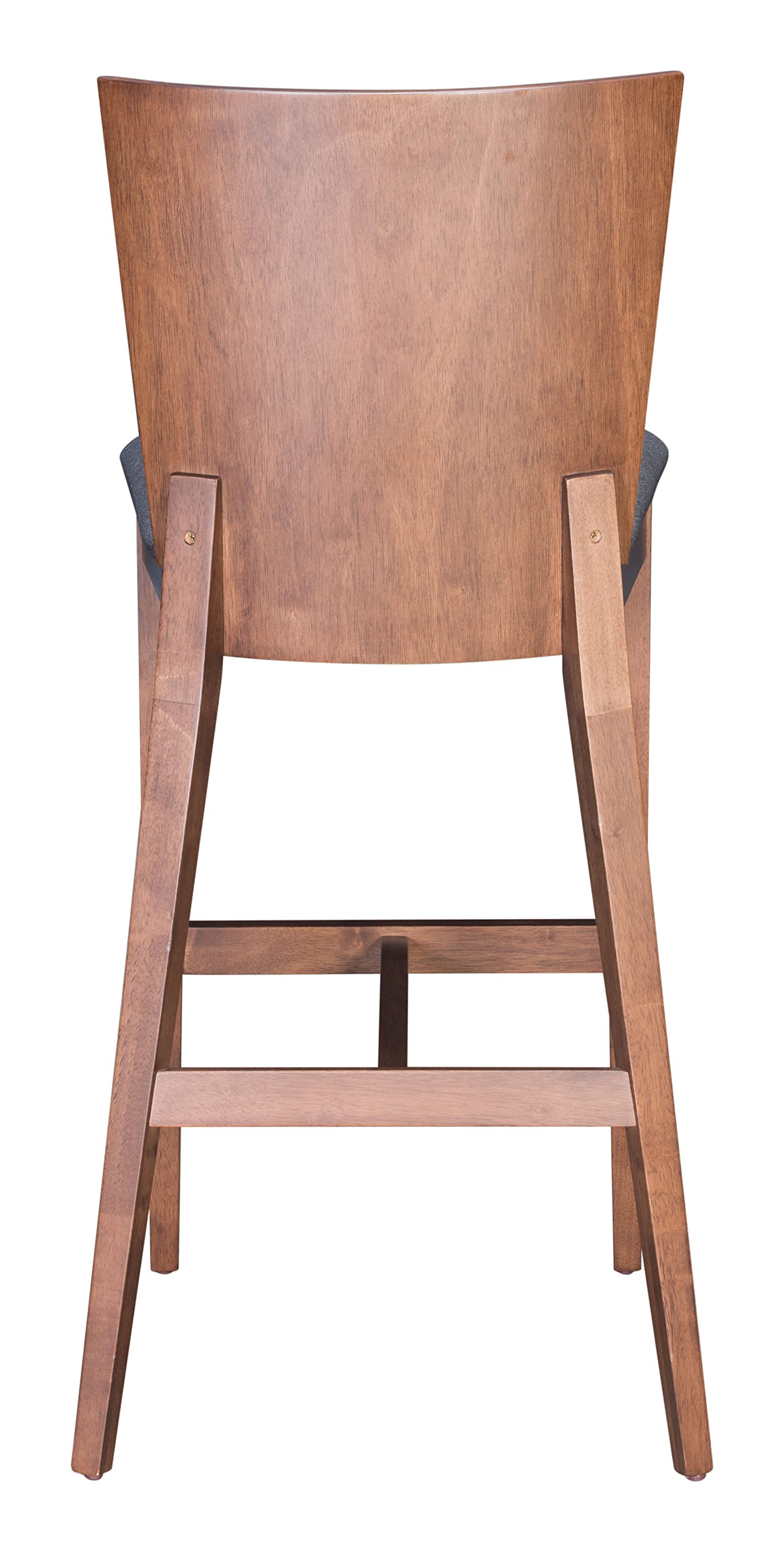 Ambrose Bar Chair (Set of 2) Walnut & Gray