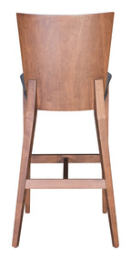 Ambrose Bar Chair (Set of 2) Walnut & Gray