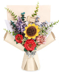 Rowood Artifical Flowers,Wooden Flower Bouquet Building Sets for Adults,Botanical Collection,Mothers Day/Valentines Day/Christm