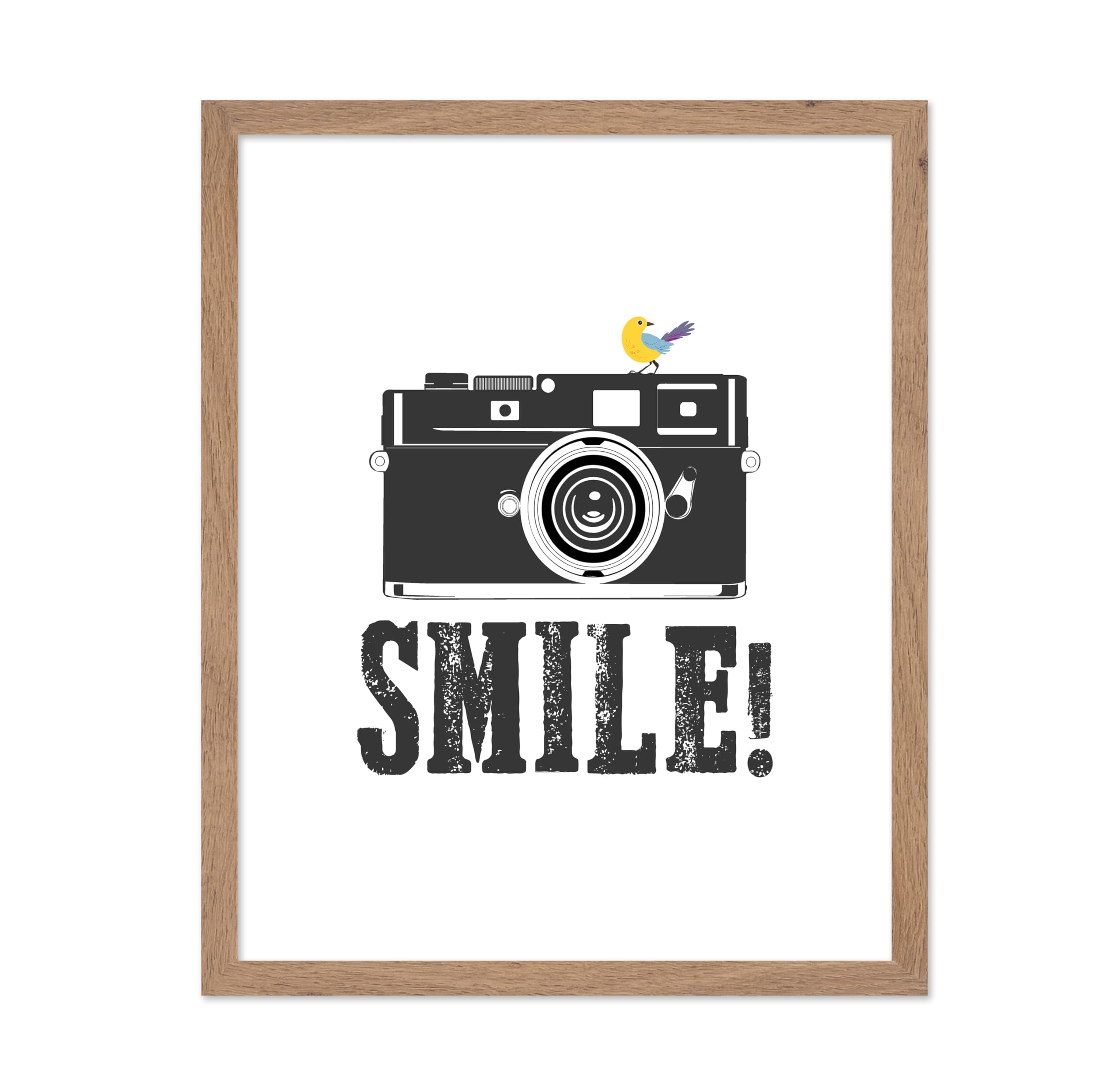 Poster Master Vintage Illustration Poster - Retro Minimalist Print - Gift for Artist, Friend - Smile for Camera, Photography Lov