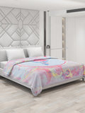 Monte Carlo Heavy Winter Double Bed Blanket Cashmere 2 Ply 795 GSM | 4 KG (Width 2.20 M X Length 2.40 M) Blue Pink
