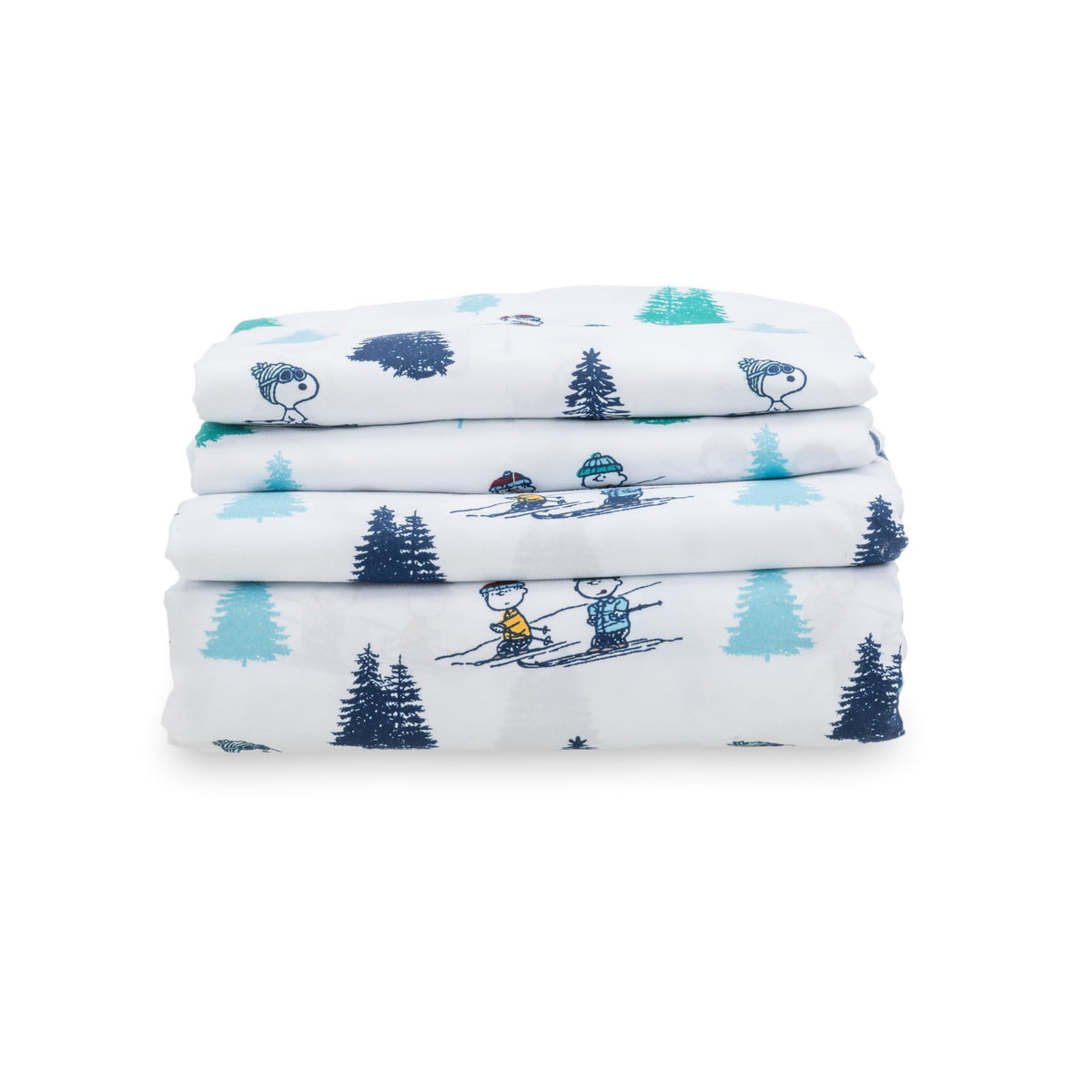 Berkshire Blanket Peanuts Kids Sheet Set Full Size - 4 Pieces,Cute Character Snoopy Printed Soft Microfiber Bed Sheets,Snoopy'S