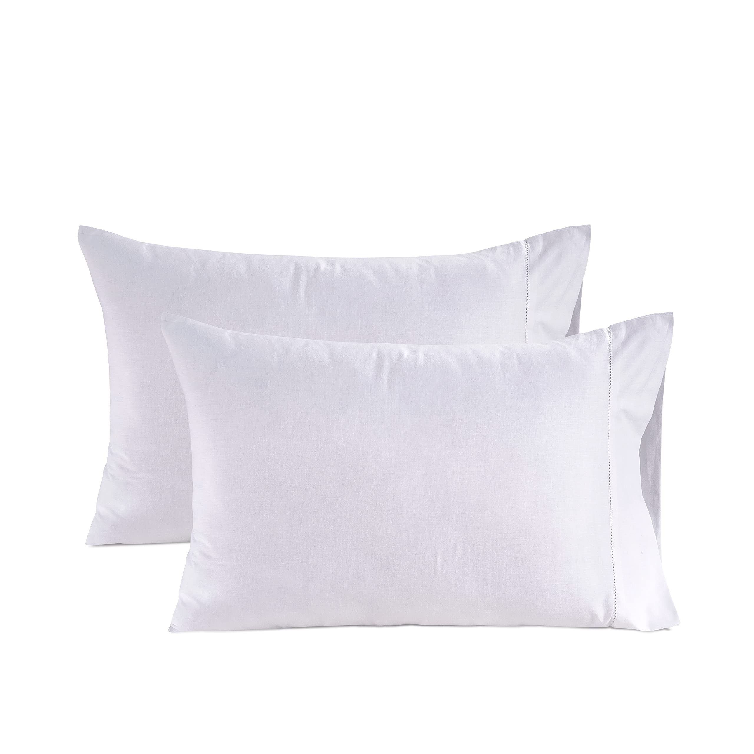 Lane Linen 100% Organic Cotton Pillow Cases King Size (20''x36'') King Size Set of 2 Certified Organic Cotton Pillowcases Set of