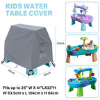 Kovshuiwe Kids Water Table Cover Fit Step2 Rain Showers Splash Pond Water Table, 420D Waterproof Dust Proof Anti-Uv Outdoor Toys Cover-Cover Only