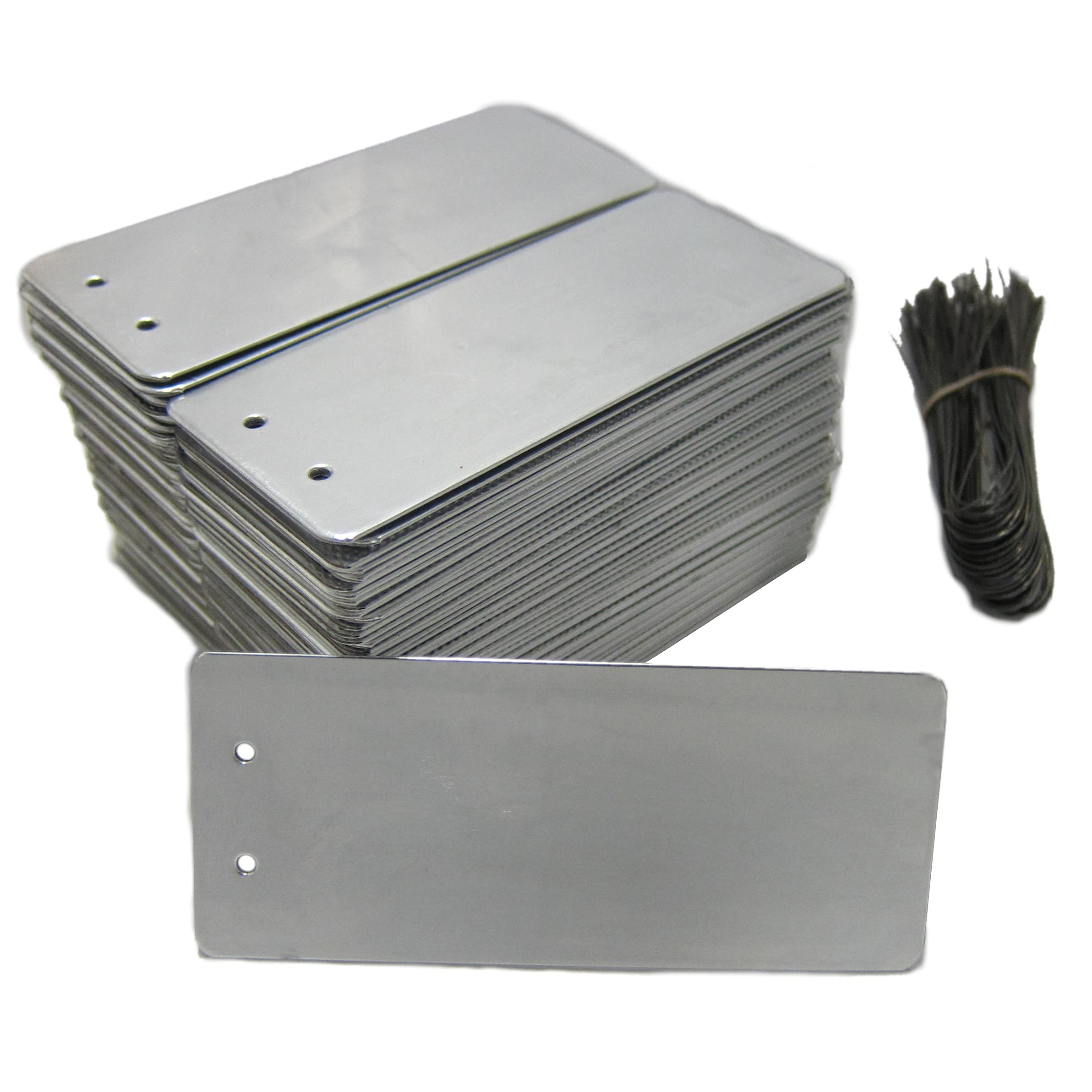 Impress-O-Tag Jumbo Double Sided Write On Metal Foil Tags (Pack Of 100)