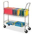 Lorell LLR84857 Wire Mail Cart
