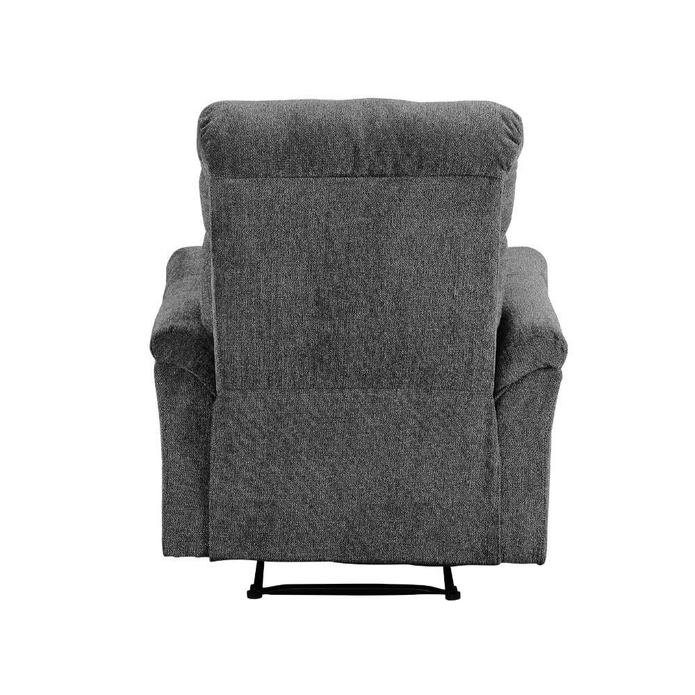 Acme Treyton Glide Recliner in Gray Chenille