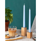 Candwax 10 Inch Taper Candles Set Of 12 - Dripless Taper Candles And Unscented Candlesticks - Perfect As Dinner Candles And Hous
