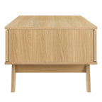 Modway Soma Modern Rattan, 43&Quot; Coffee Table, Oak