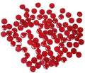 Rastogi Handicrafts Small Tiny Centerpieces, Glass Gems for,Wedding, Decoration Pebbles 100 pcs Gems (Red) Size -10 mm (1 cm)