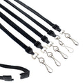 Specialist Id 100 Pack - Premium Breakaway Lanyards For Id Badges - Metal Swivel J Hook - 3/8    Wide - 36 Inch Length - Flat Wo