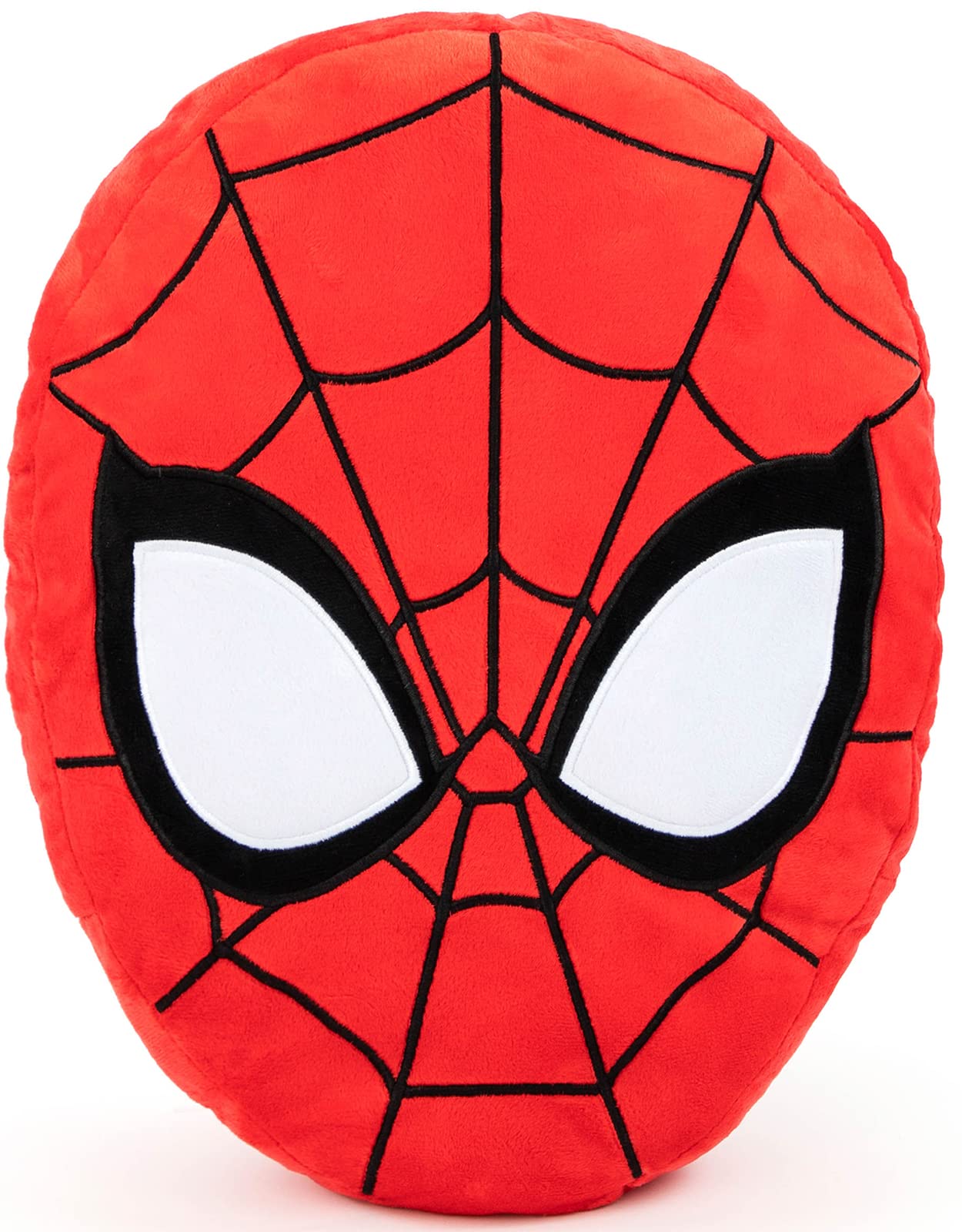 Jay Franco Marvel Spiderman Shaped Decorative Pillow - Kids Super Soft Throw Plush Pillow - Measures 15 Inches (Official Marvel