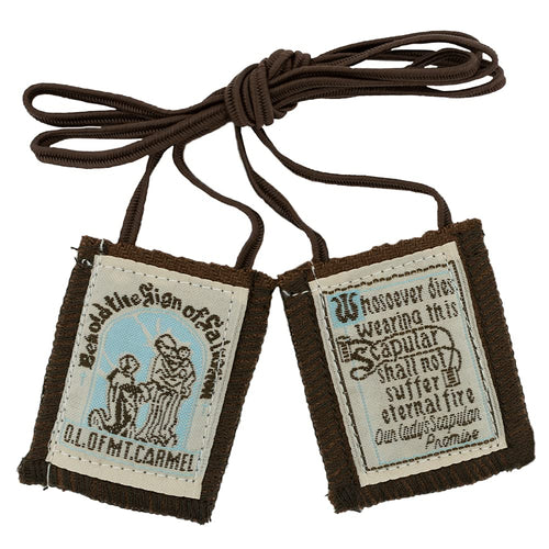 1 X Brown Scapular - Behold the Sign of Salvation