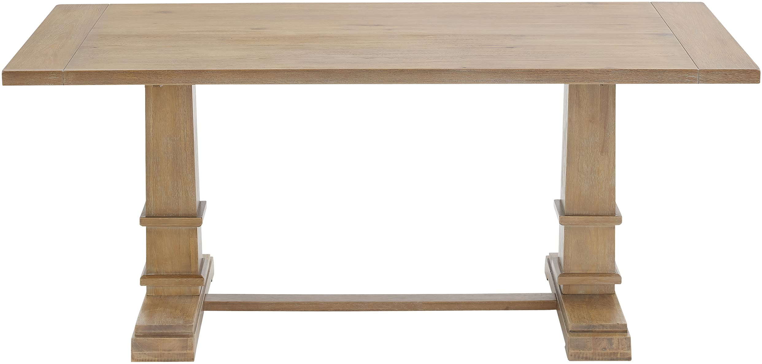 Crosley Furniture Joanna Modern Farmhouse Wood Dining Table, Rustic Brown