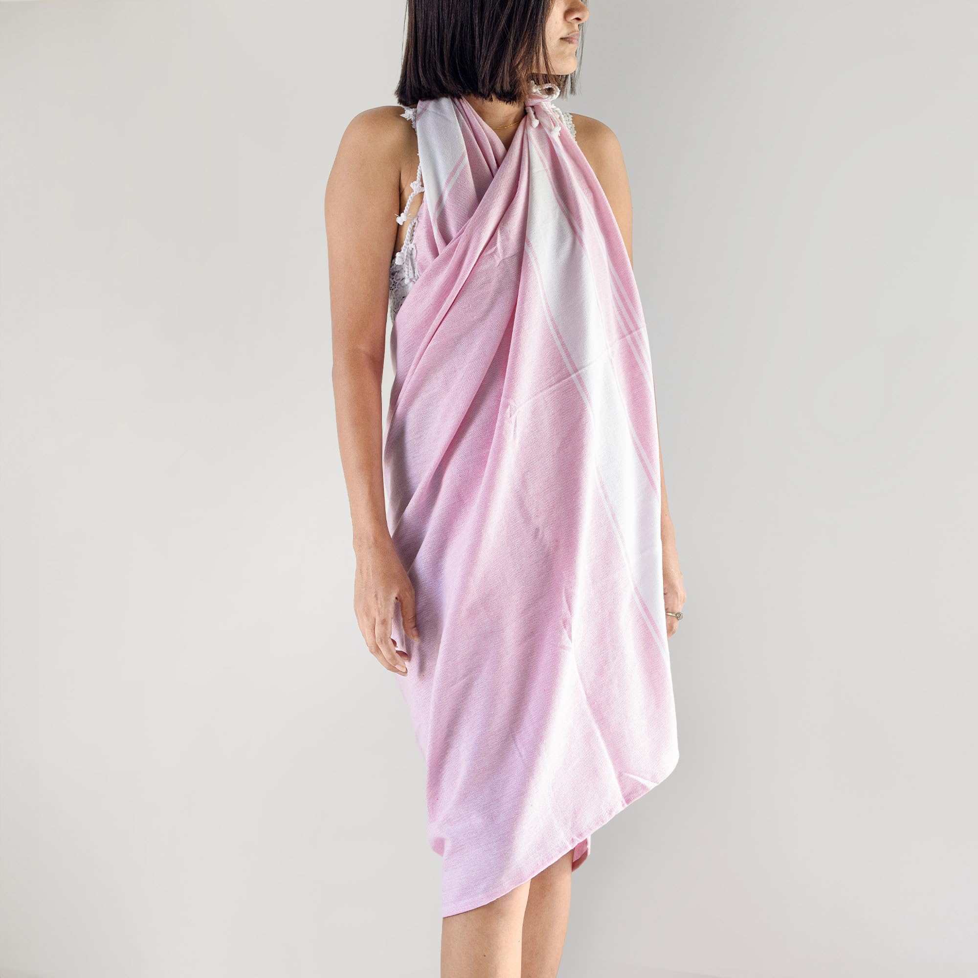 Salt Earth Cotton Turkish Beach Towel, Bath Towels Set Of 2 Large, Towels For Bathroom, Beach Essentials, Gym Towels, Quick Dry