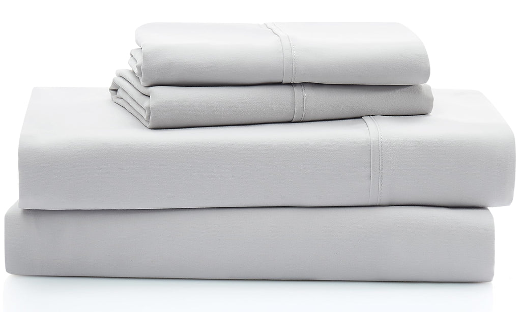 Ugg Hedi Cali King Sheet Set 4-Piece Luxury Cooling Sheets Deep Pockets Premium Bedding With 2 Shams Hypoallergenic Machine Washable Soft Lightweight Bed Set For Room, California King, Stone Grey