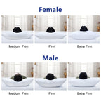Shatex Extra Firm Pillow Queen Size 28 X 20 Inch, Bed Pillow With Adjustable Insert Provides Stronger Support - For Back, Stomac