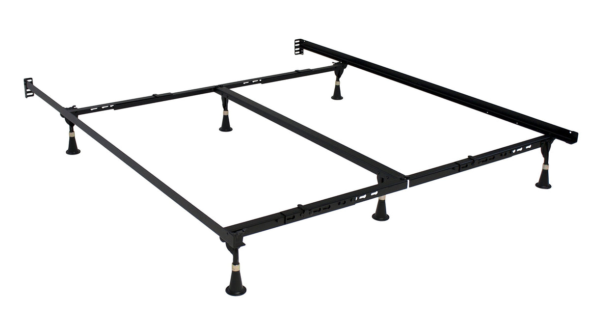 Premium Lev-R-Lock Bed Frame Twin/Full/Queen/Cal King/E. King with 6 Glides