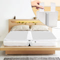 Flybold Bed Bridge Twin To King Bed Converter Kit - Bed Gap Filler For Adjustable Bed 9' - Wide Mattress Wedge Connector With T