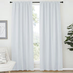 Nicetown Blackout Curtains And Draperies For Living Room - (Cloud Grey) 52 Inches Wide By 72 Inches Long, Set Of 2 Pieces, Insulated Solid Drape Panels