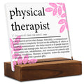 Physical Therapist Gift for Women Men Clear Desk Decor Sign, Appreciation Gifts for PT Doctor of Physical Therapy Student, Funny
