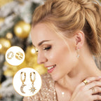 Advent Calendar 2024, Jewelry Set 24 Days Countdown Calendar For Adult Women Christmas, Fashion Bracelet Necklace Rings Earring,