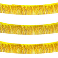 BEISHIDA 3 Packs 30 Feet Metallic Foil Fringe Garland Tinsel Streamers