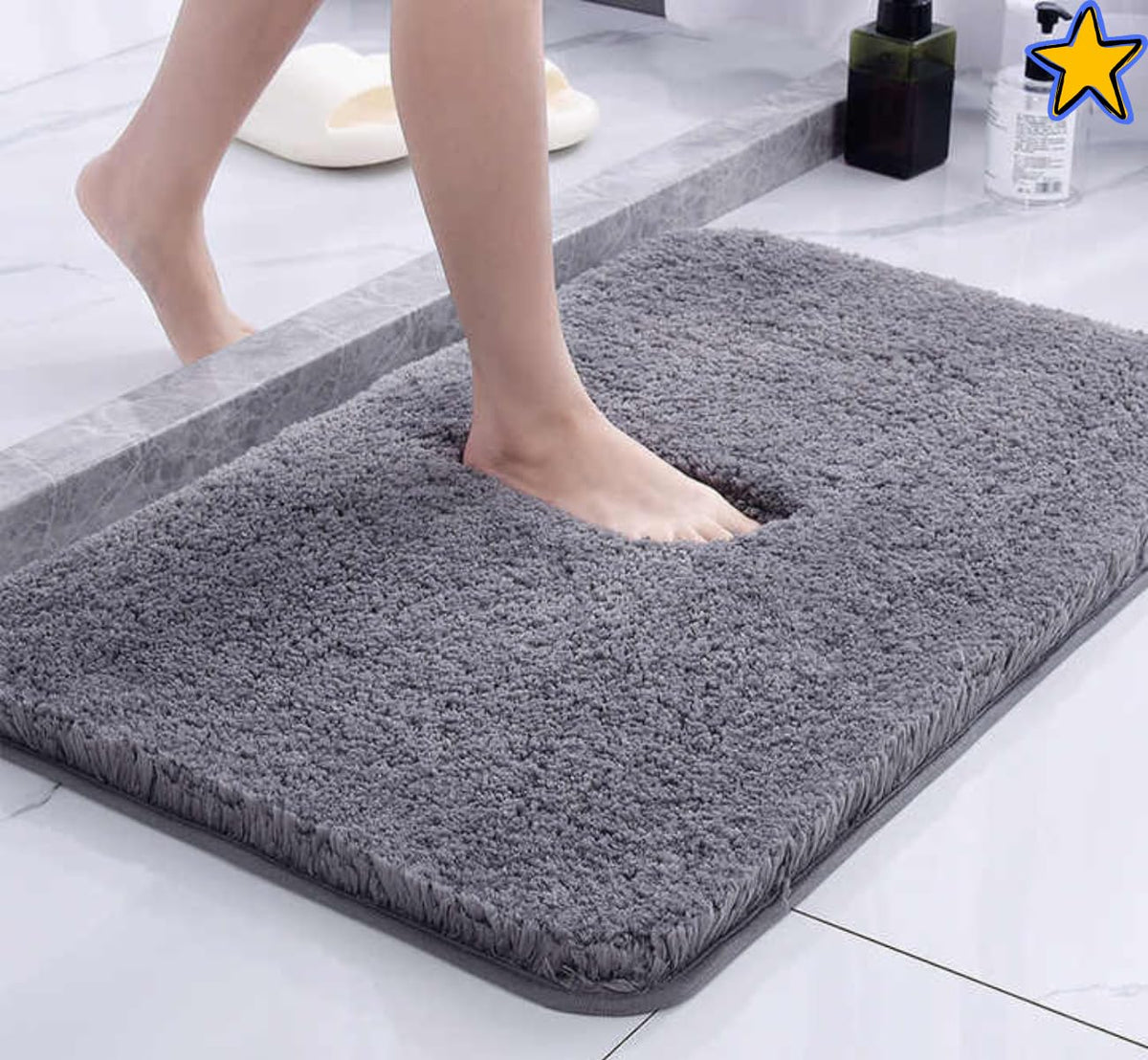 HOWNICE Bathroom Door Mat | Anti Slip Floor Mat for Home and Kitchen | Anti Skid Water Soaking Bathroom Mat | Super Water Absorb