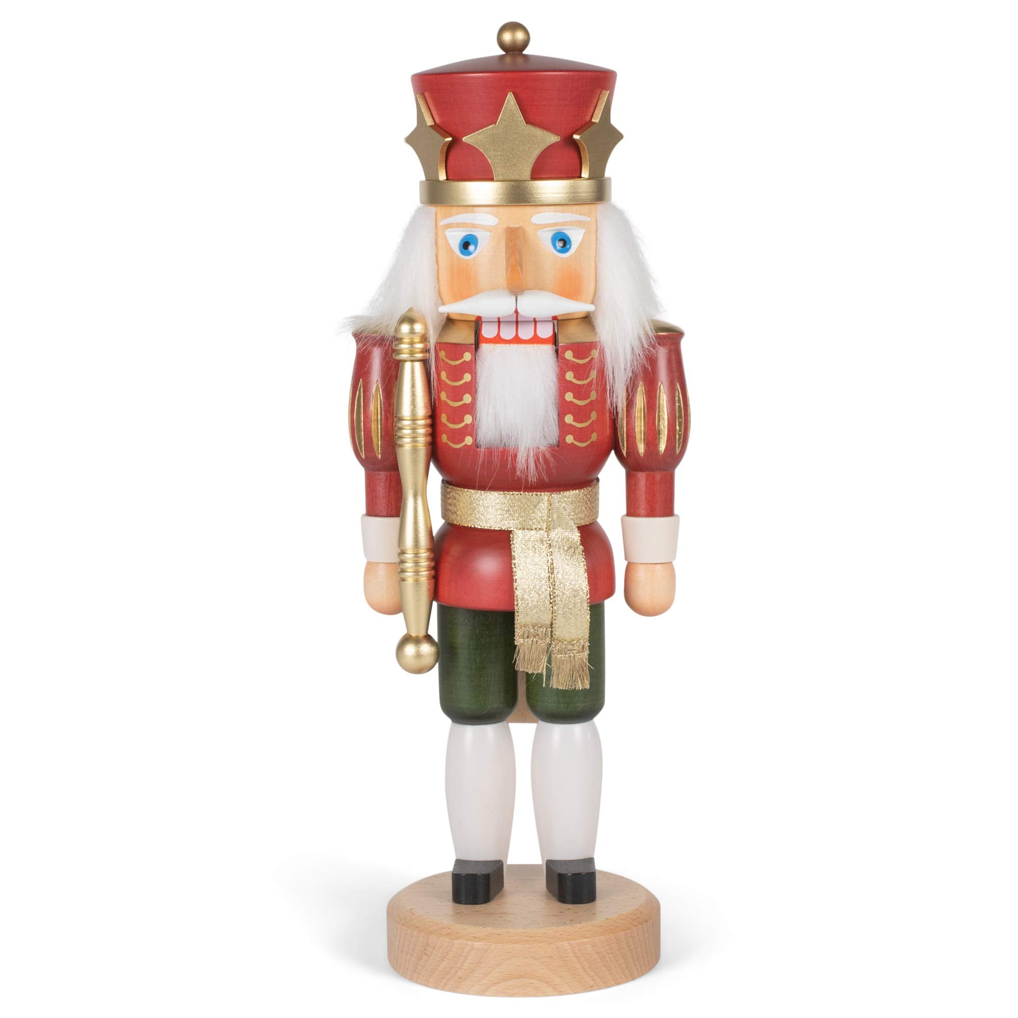 Alexander Taron Importer 32-532 Christian Ulbricht Nutcracker-Red King-15 H X 5.5" W X 5" D, Brown